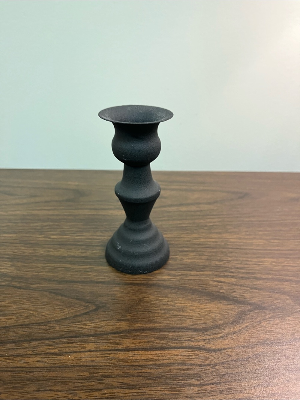 Black Metal Tapper Candle Holder Farmhouse Black